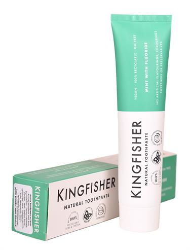  Kingfisher Mint Tandpasta med fluor 